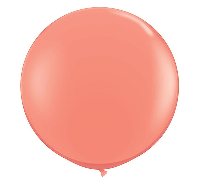 Coral Jumbo Round Shape Helium Latex Balloon Singapore